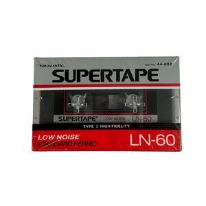 Vintage Realistic ® LN-30 Supertape ® Type I Blank Cassette Tape -‎ New Sealed